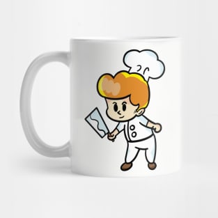 chef cartoon character  drawing design Mug